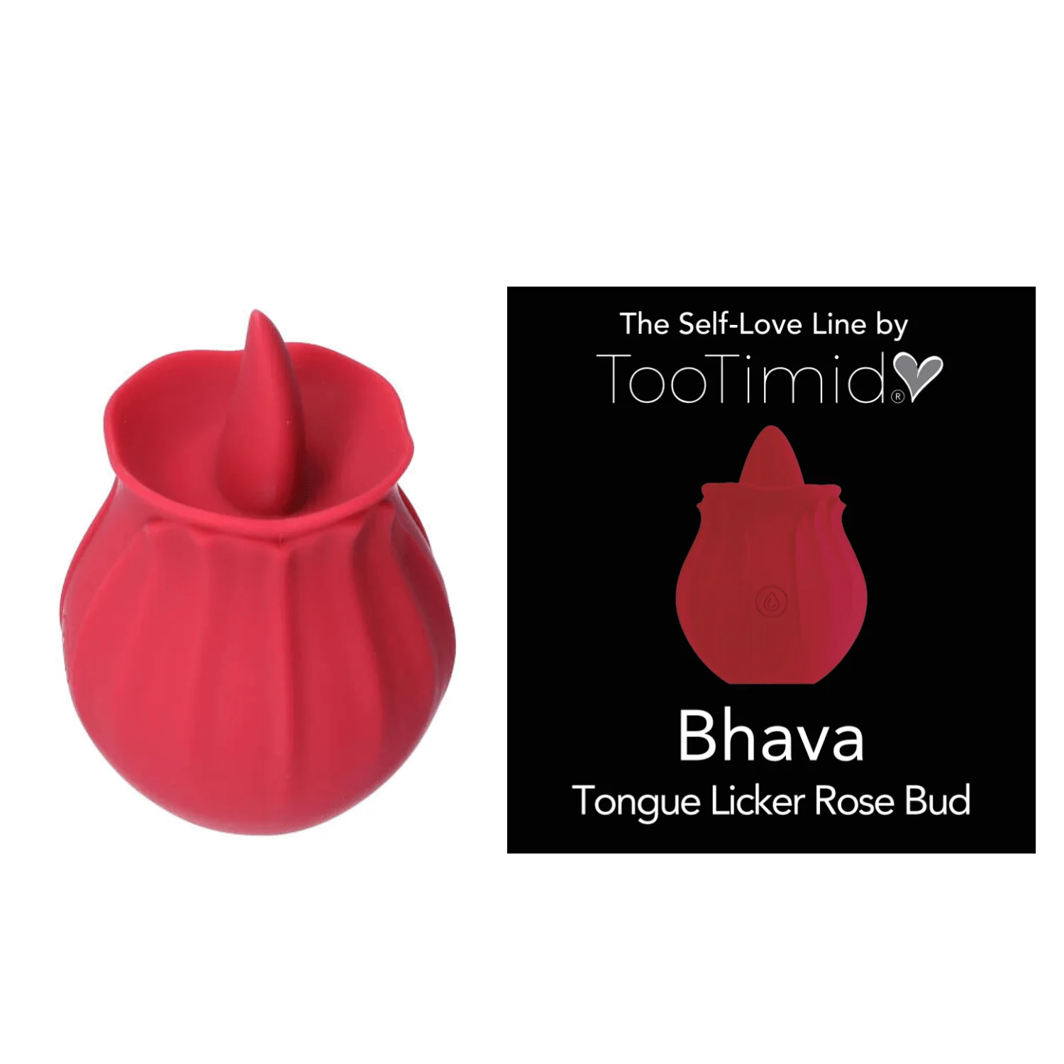 Bhava Rechargeable Flickering Tongue Rose | Clit Licking Stimulator