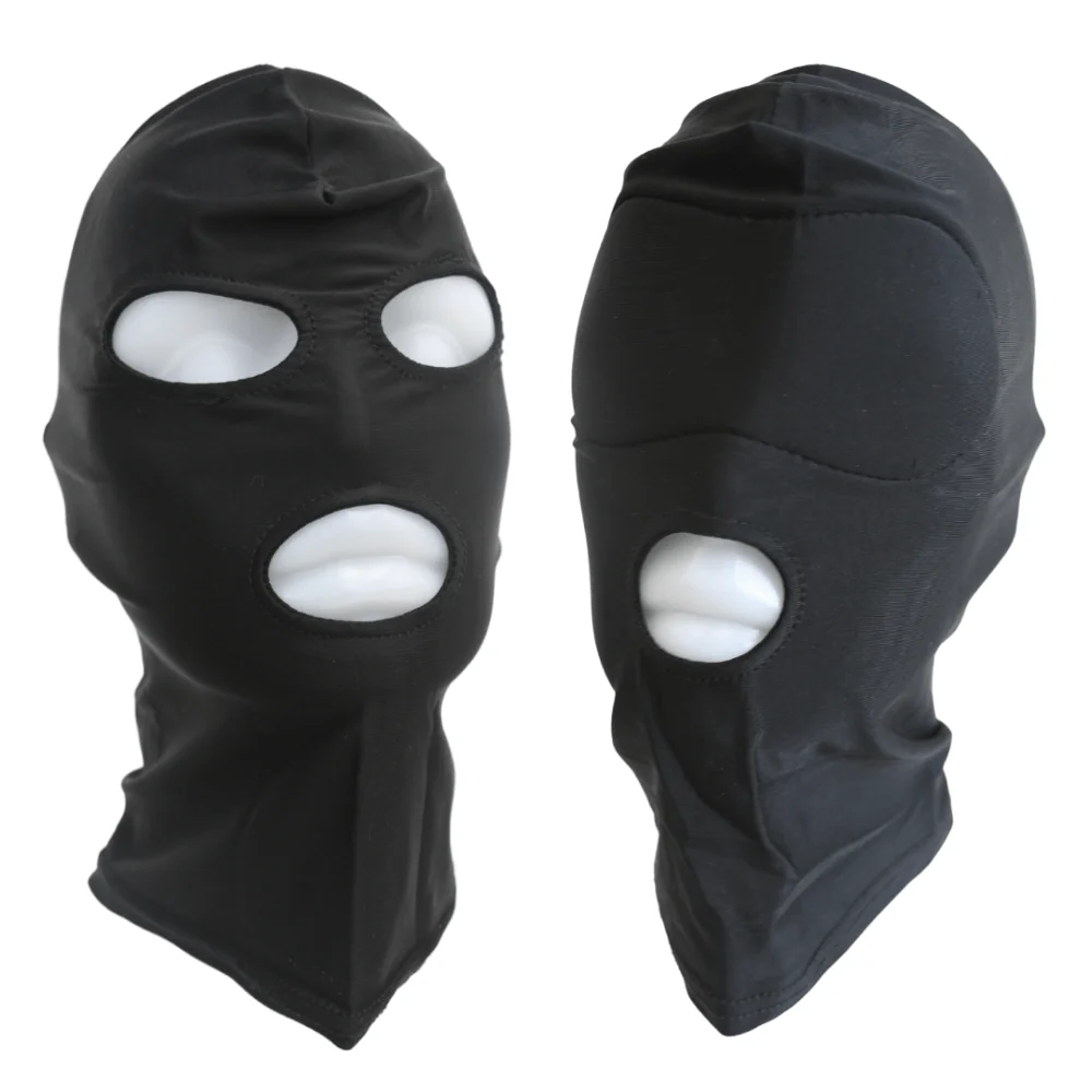 Fetish Open Mouth & Eye Bondage Hood Head Mask (2 Styles Available!)