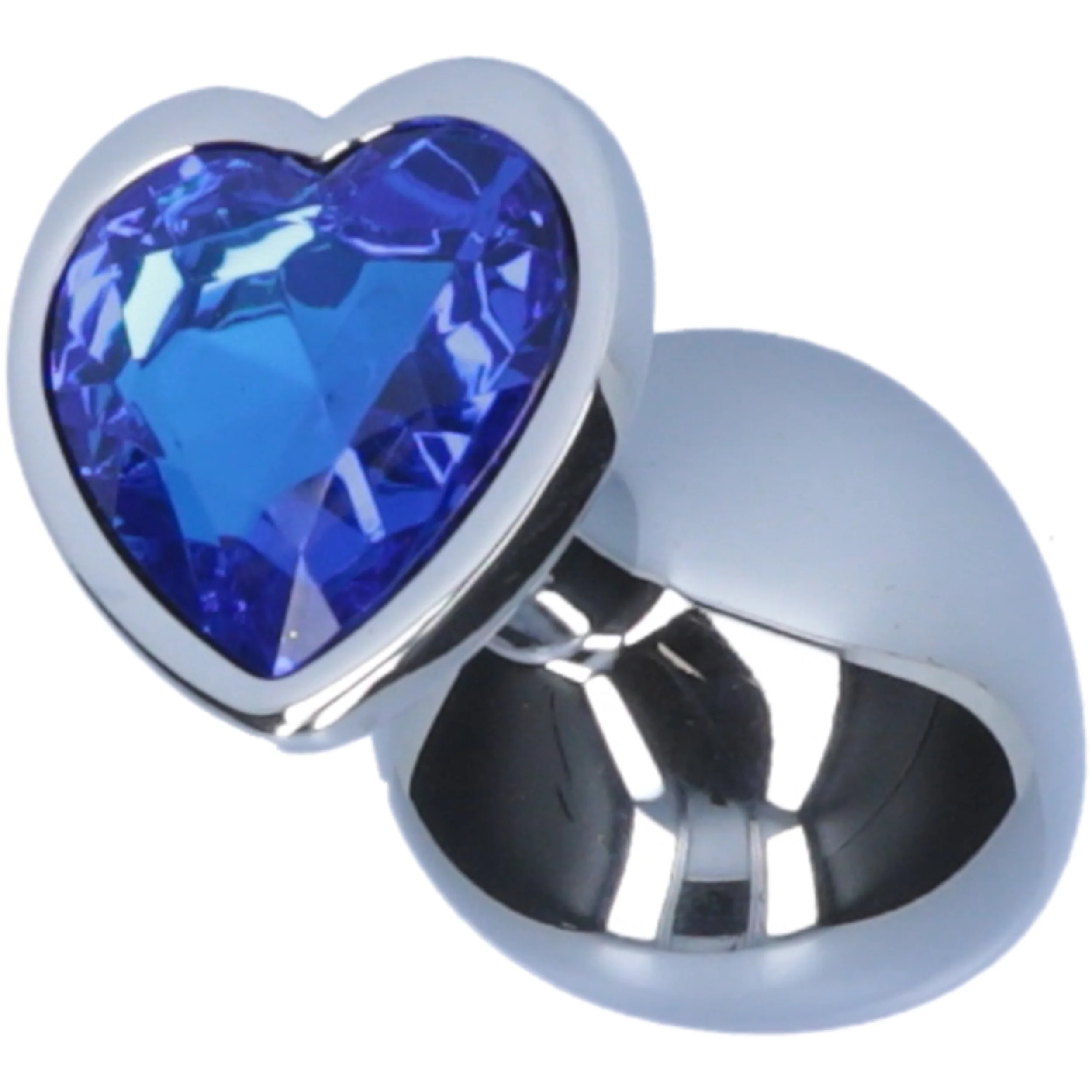 Jeweled Metal Heart Butt Plug