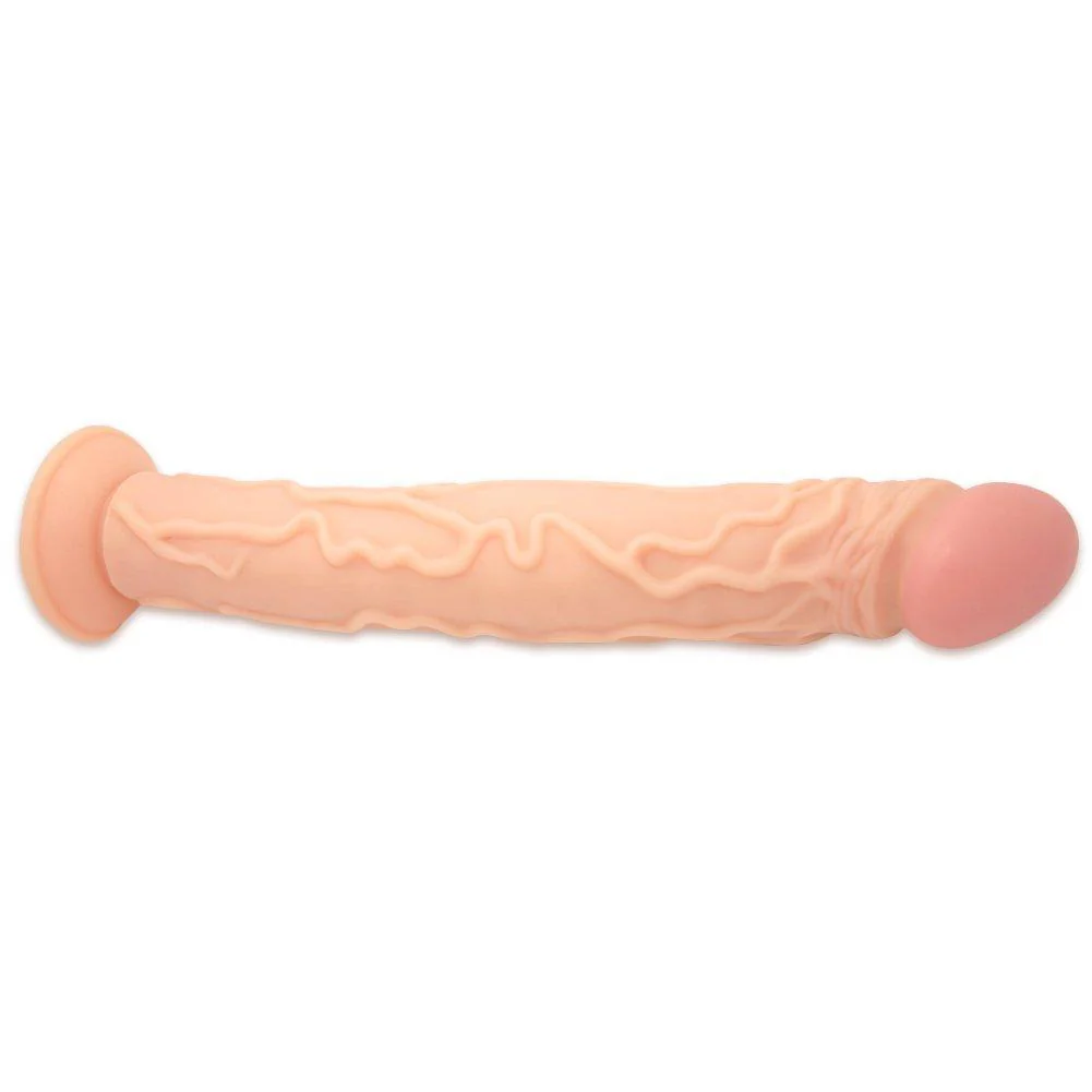 13 Inch Ultra Veined Suction Cup Dildo