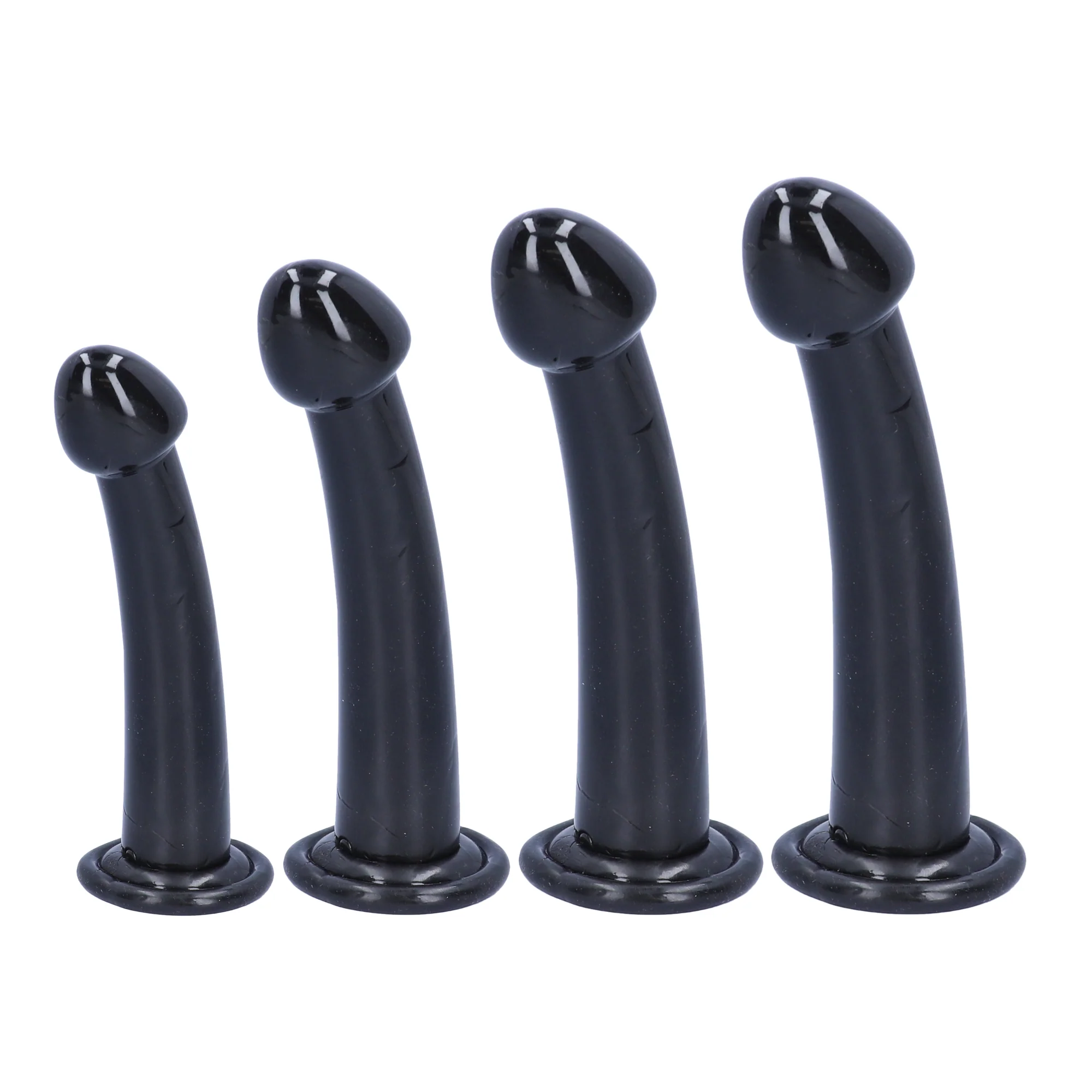 Curved G-Spot / P-Spot Penetration Jelly Dildo - 4 Different Size Options!