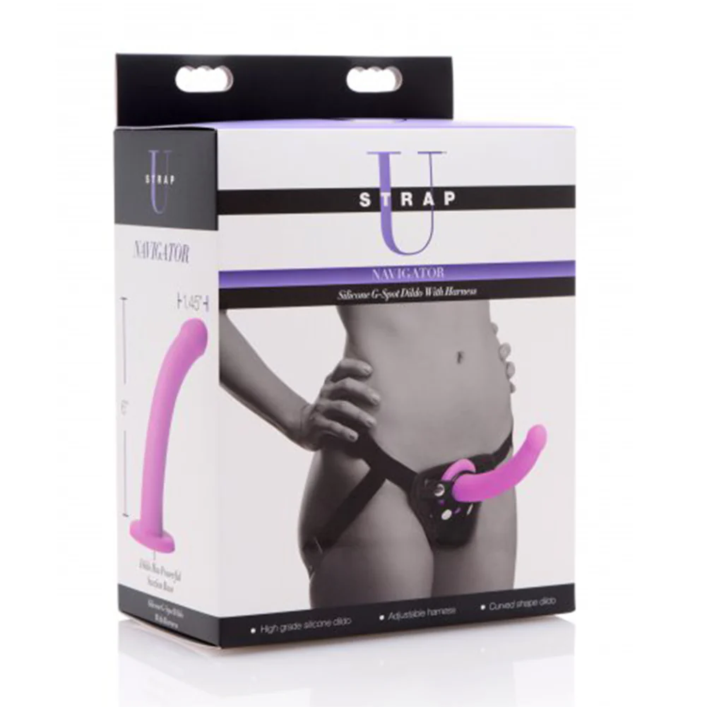 Silicone G-Spot Dildo & Sex Harness Set