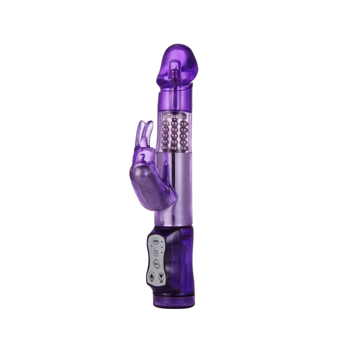 Rabbit Vibrator With 5 Rows Of Rotating Beads