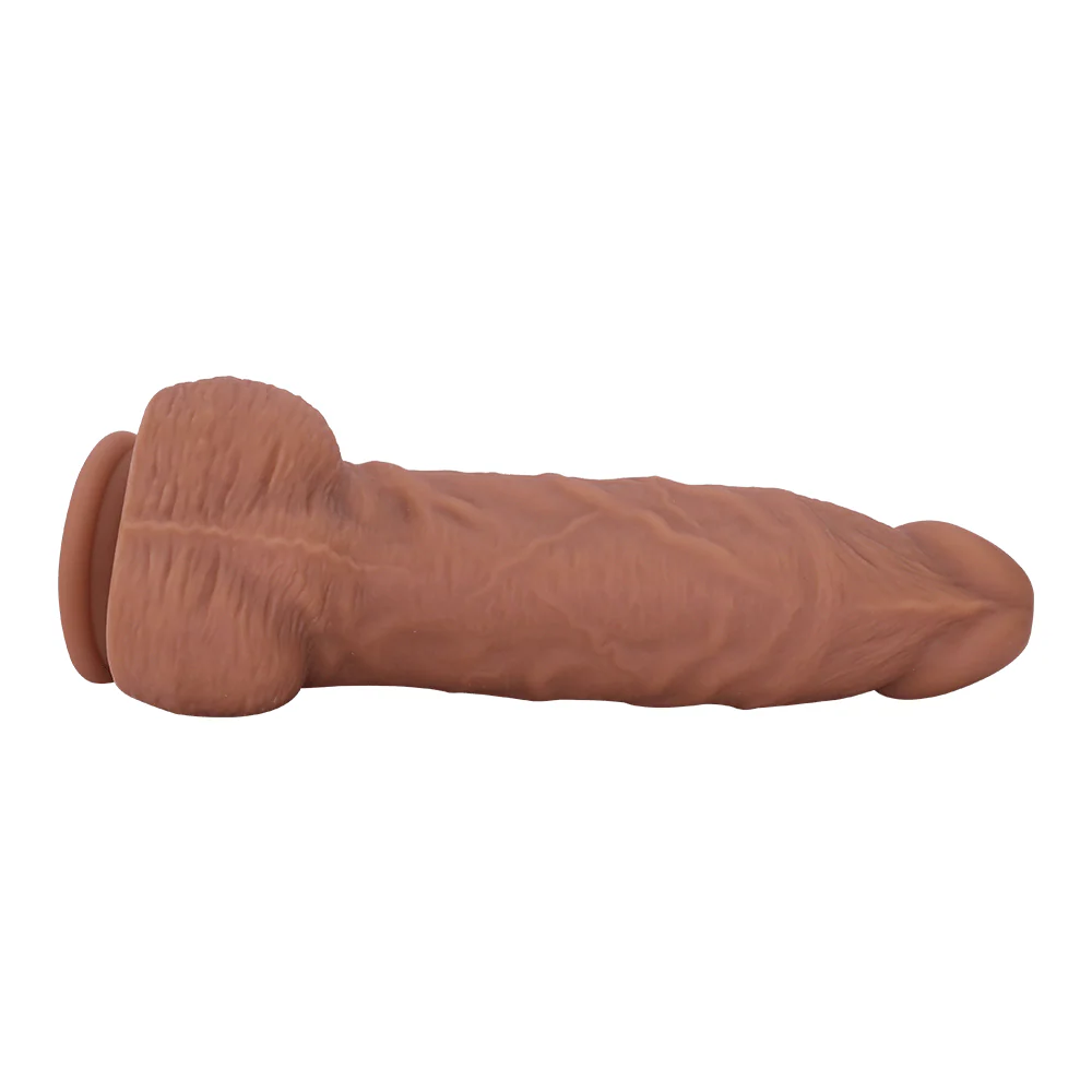 Extra Thick Brown Silicone Dildo