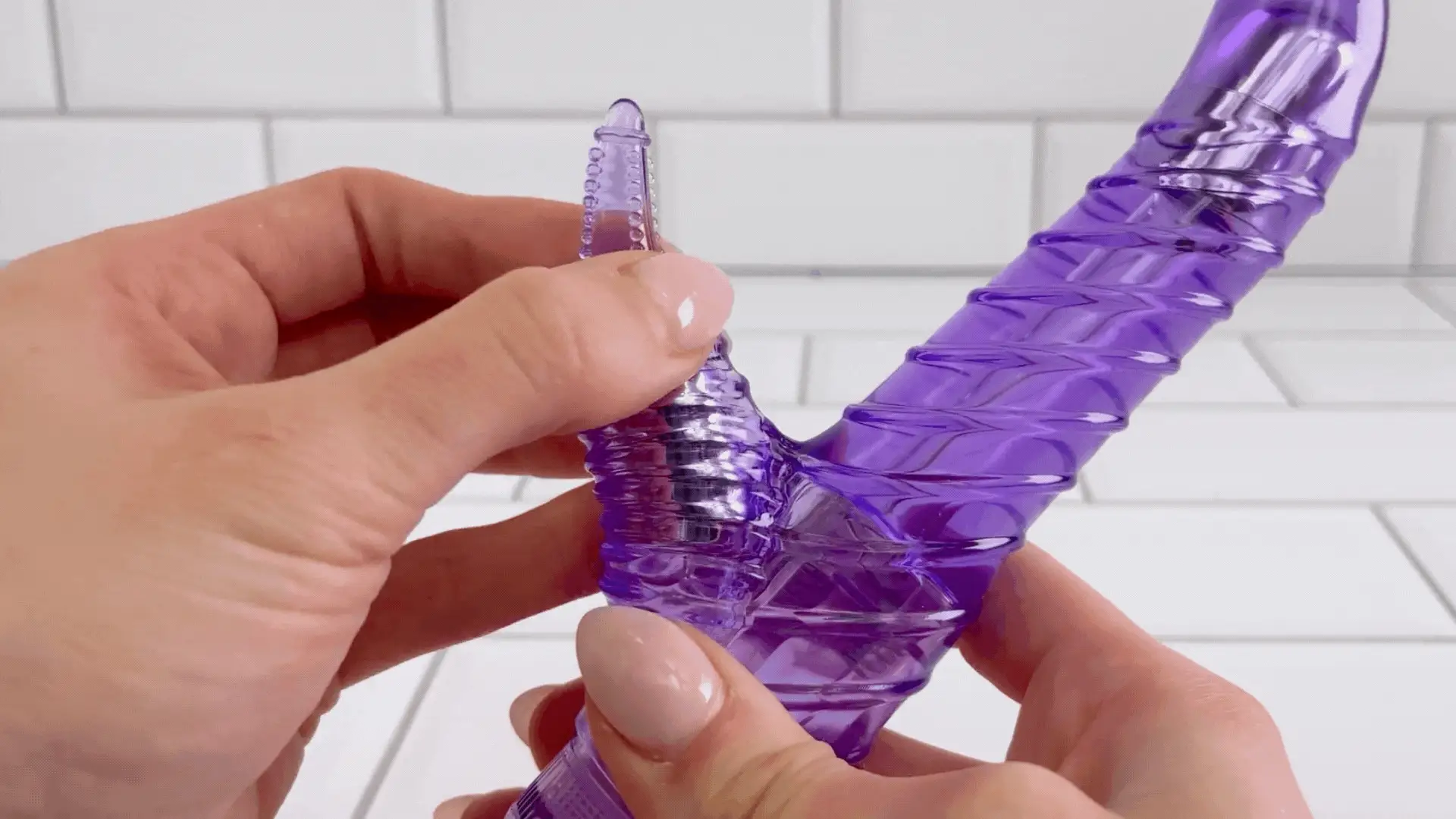 Ringed Bath-Time Dual-Action Vibe - Have Better Orgasms In The Shower!