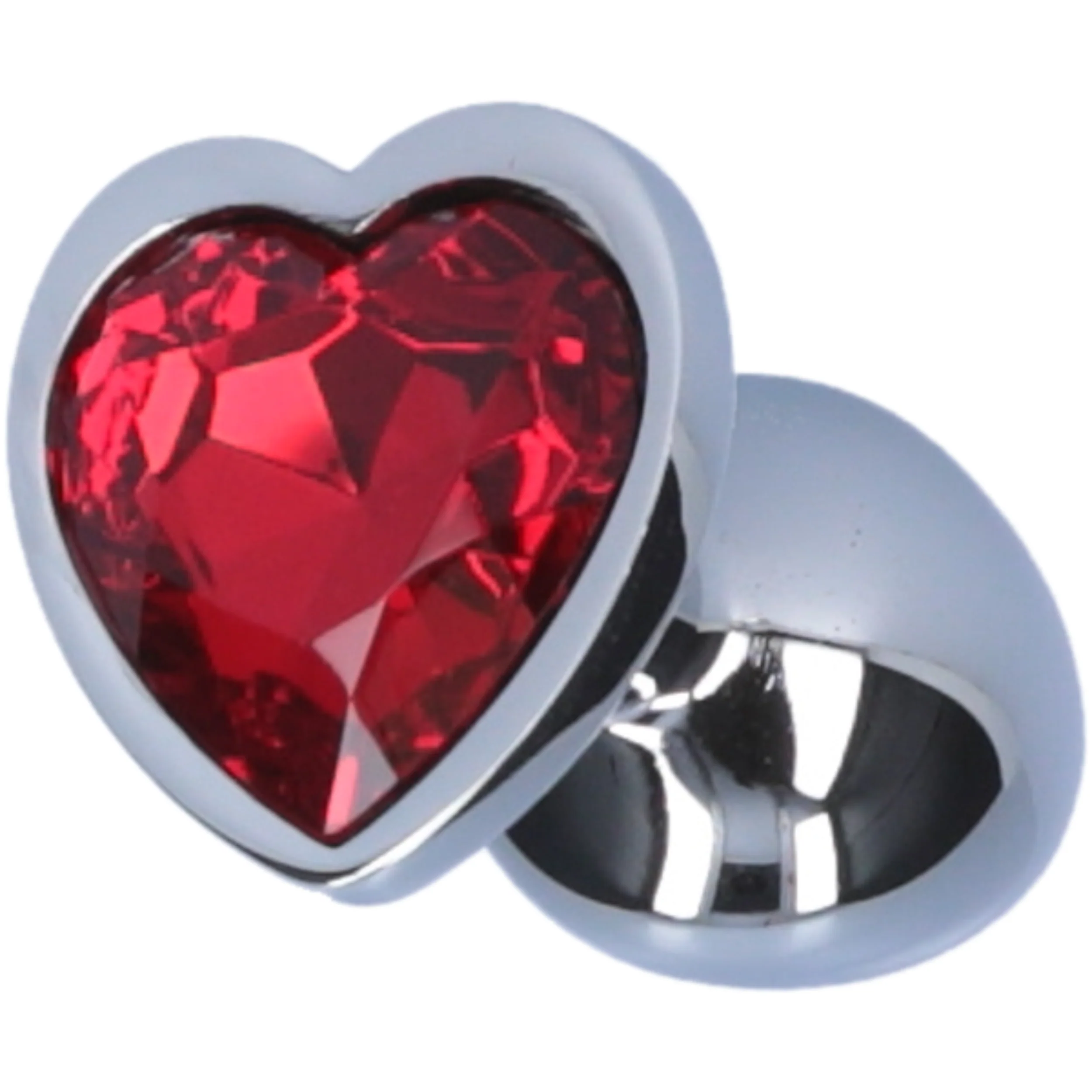 Jeweled Metal Heart Butt Plug