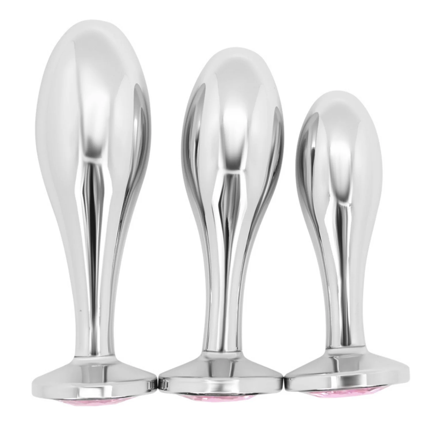 Tail Screw Weighted Metal Butt Plug with Jewel - Detachable Screw Plug