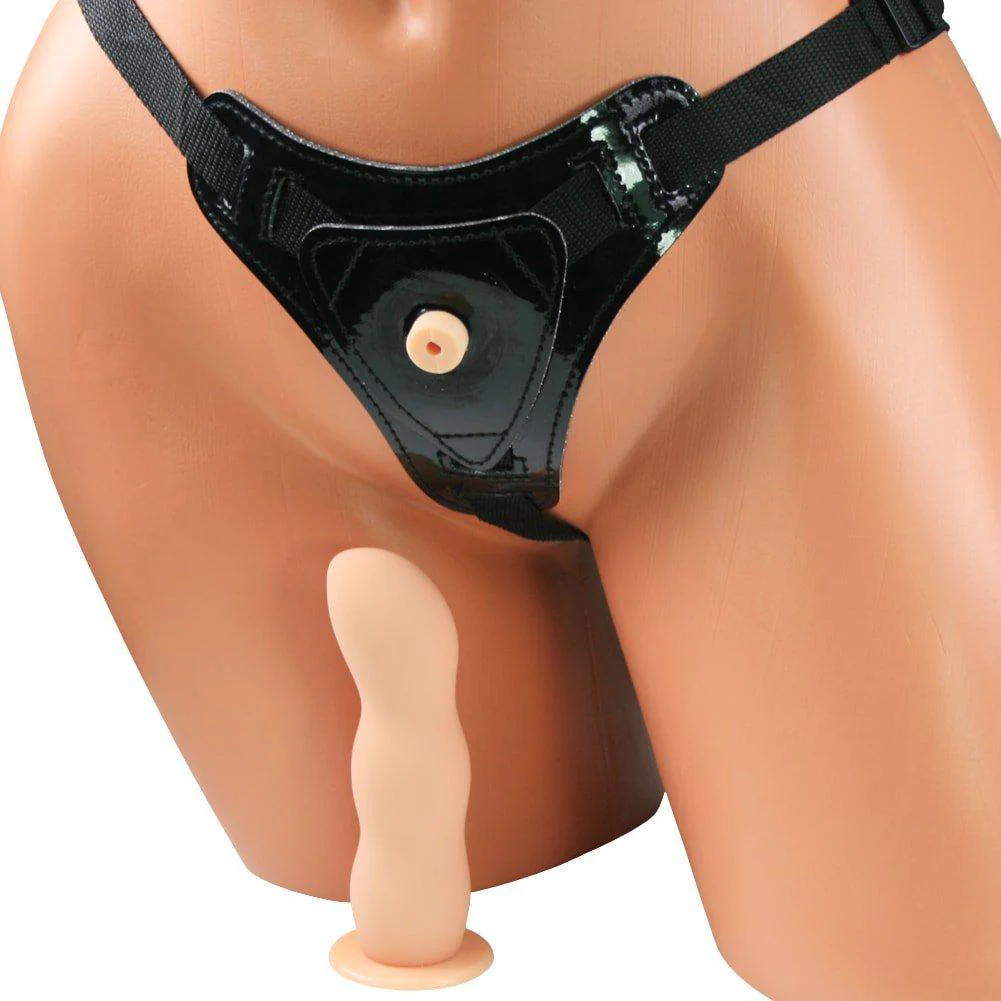 Silicone Curved Strap On Set