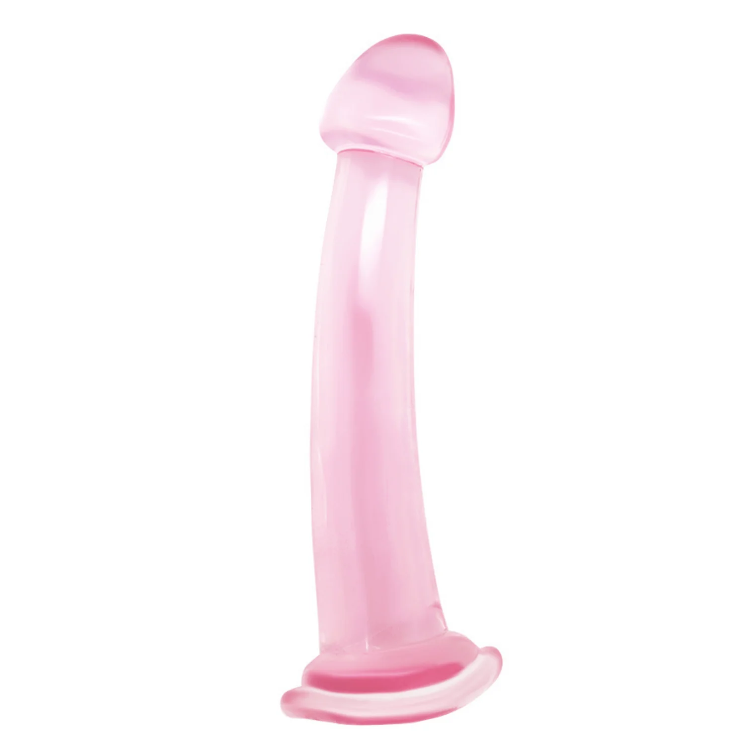 Curved G-Spot / P-Spot Penetration Jelly Dildo - 4 Different Size Options!