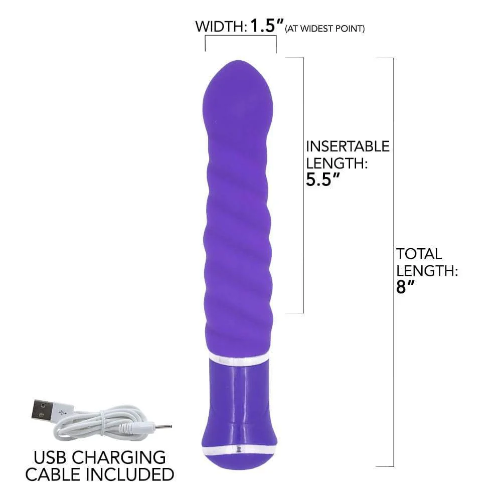 The Swirl Rechargeable Silicone Vibrator