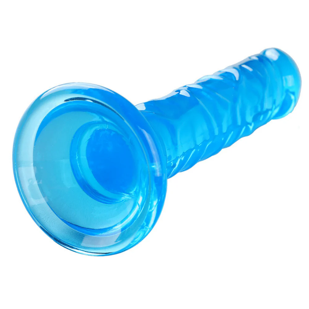 6 Inch Slim Beginner's Veined Jelly Dildo