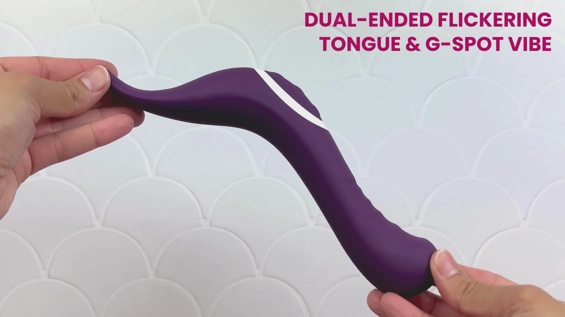 The Incurve Flickering Tongue Rechargeable Dual-Ended Massager