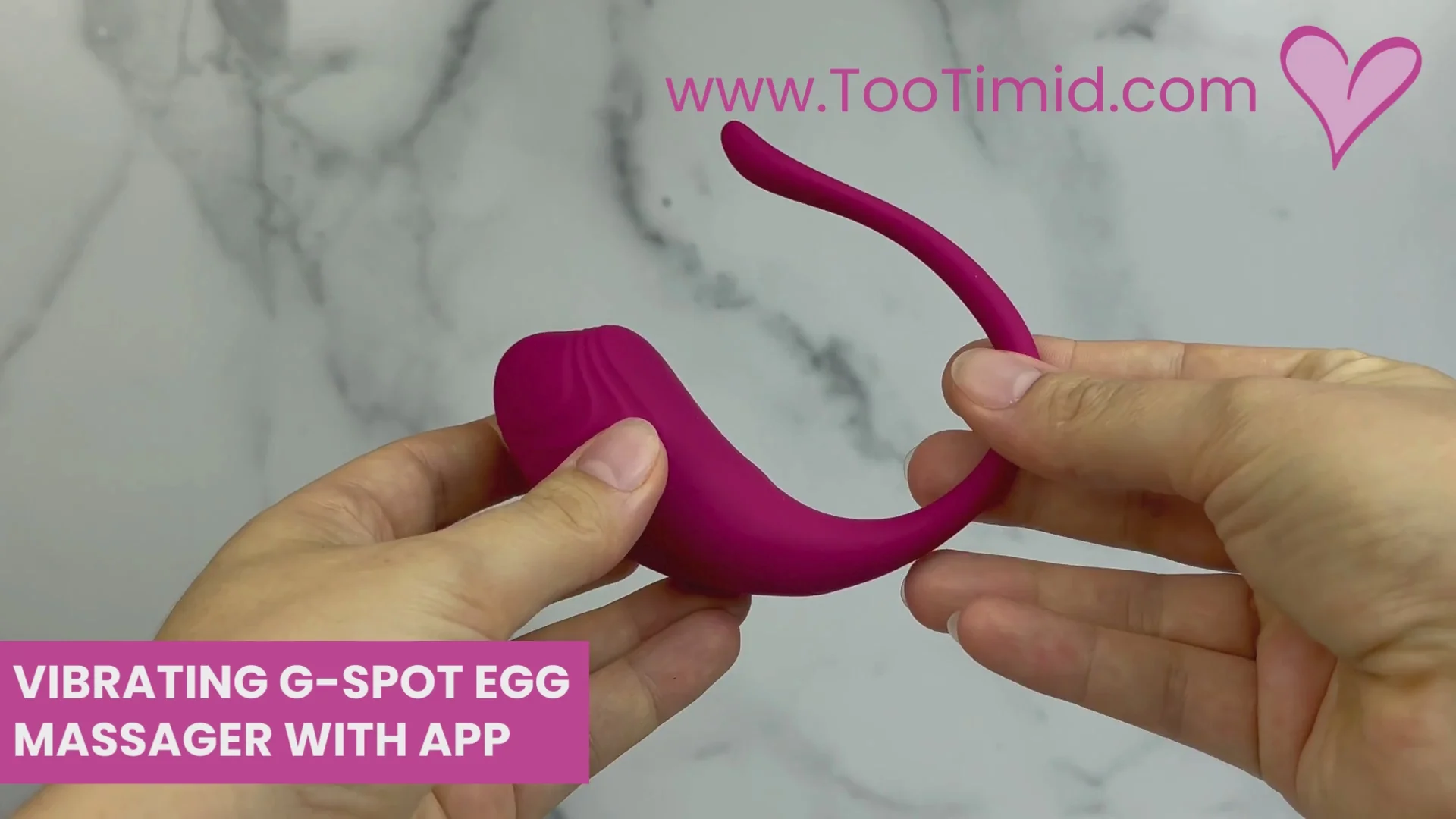 Vibrating G-Spot Egg Massager with Bluetooth App Control