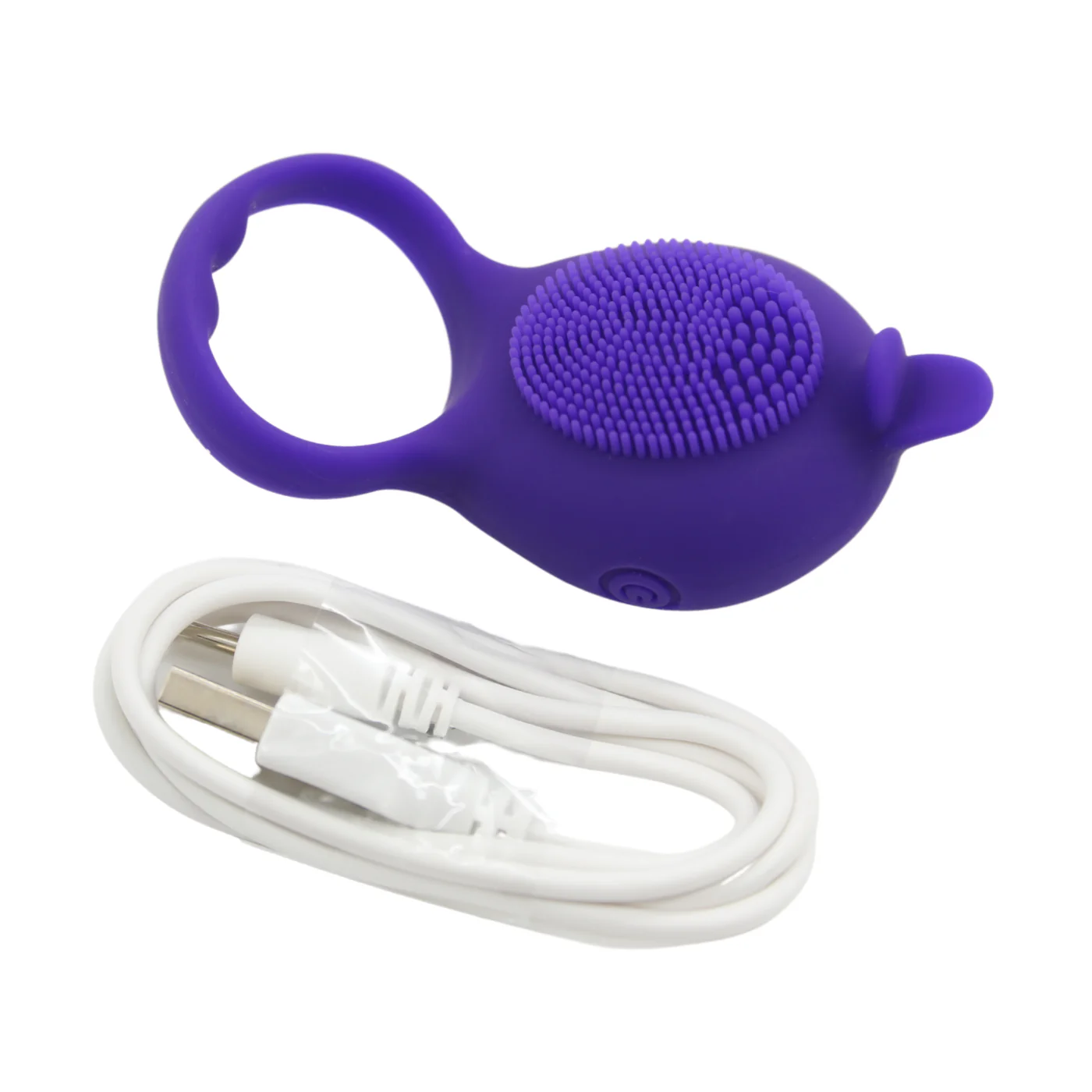 Silicone Clit Stimulating Vibrating Cock Ring For Couples