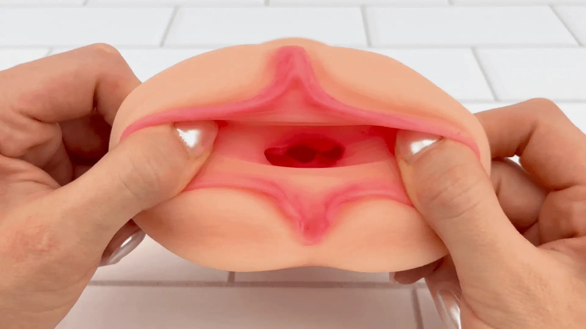 Dual Ended Stroking Sleeve - Tight Pussy and Ass!