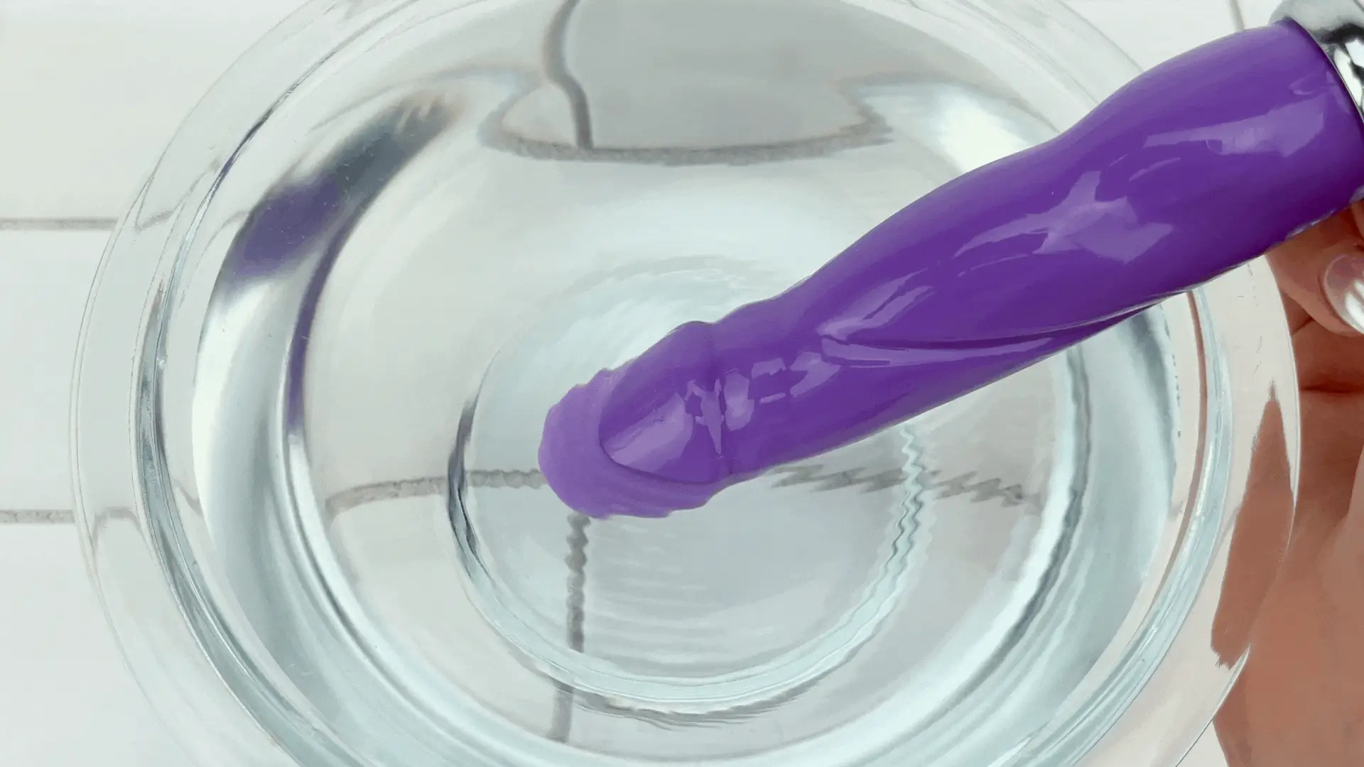 Purple Vibrating Dildo