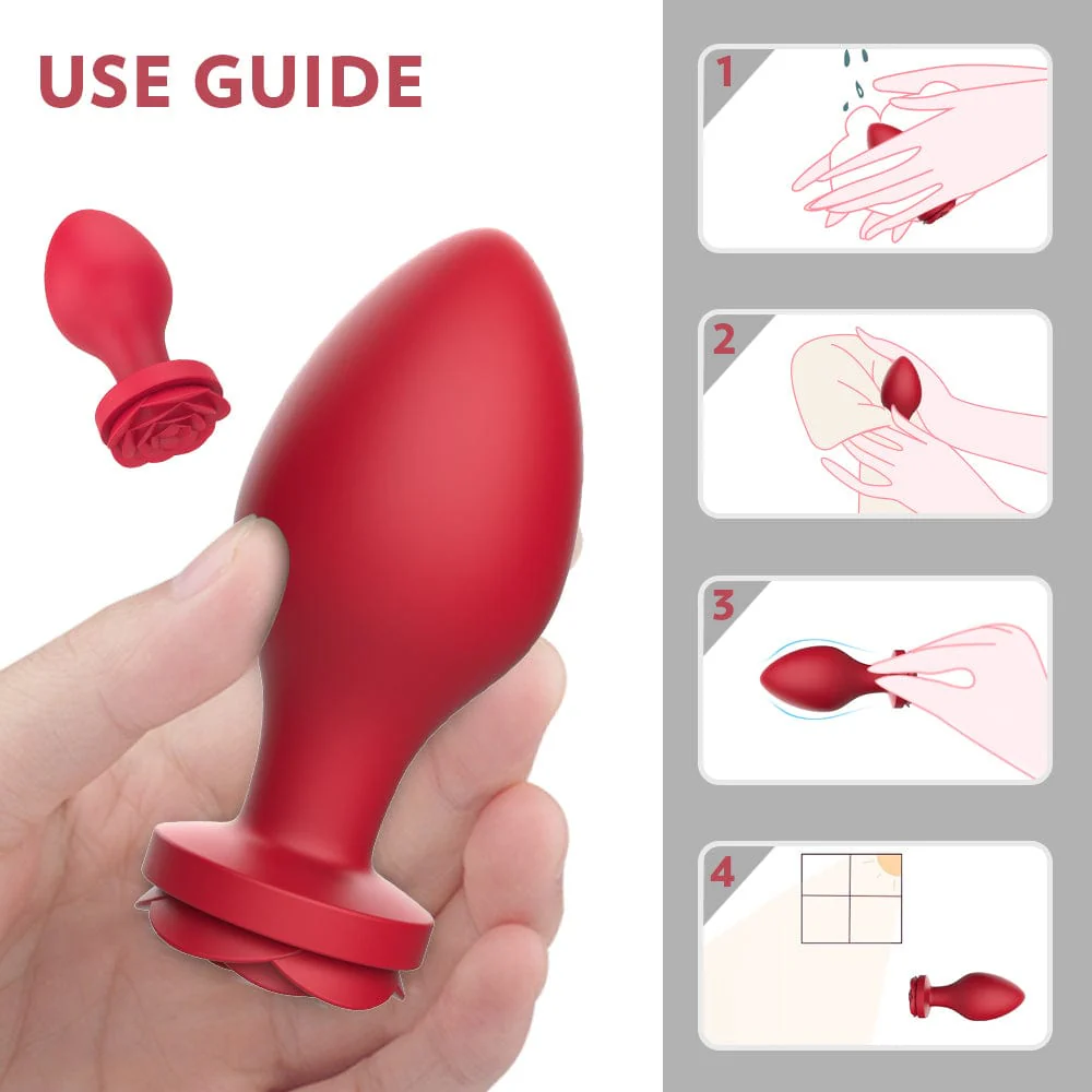 Rela Silicone Rose Anal Plug Set