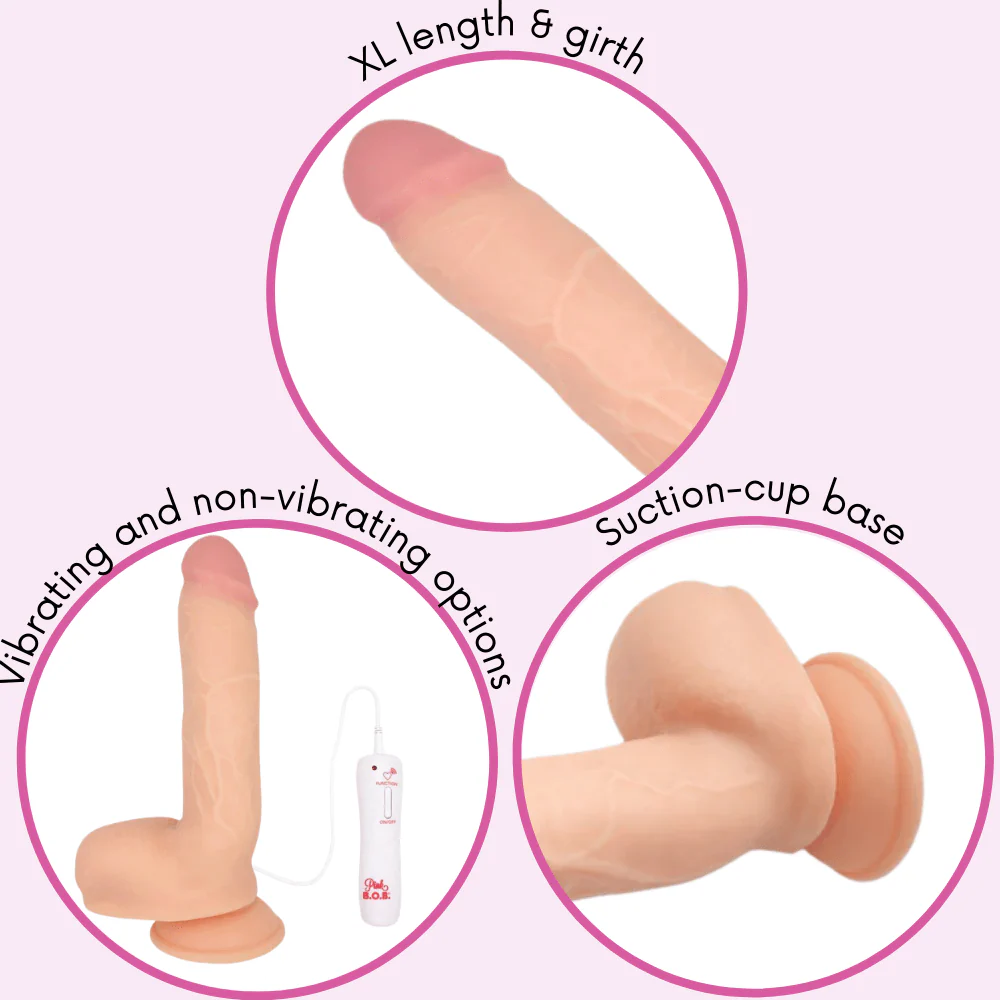XL & Thick Vibrating Pleasure Dildo - Best Seller!