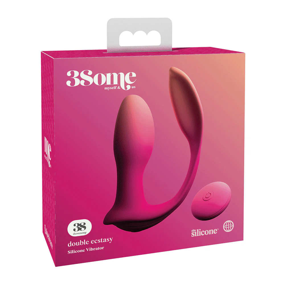3Some Double Ecstasy Silicone Vibrator