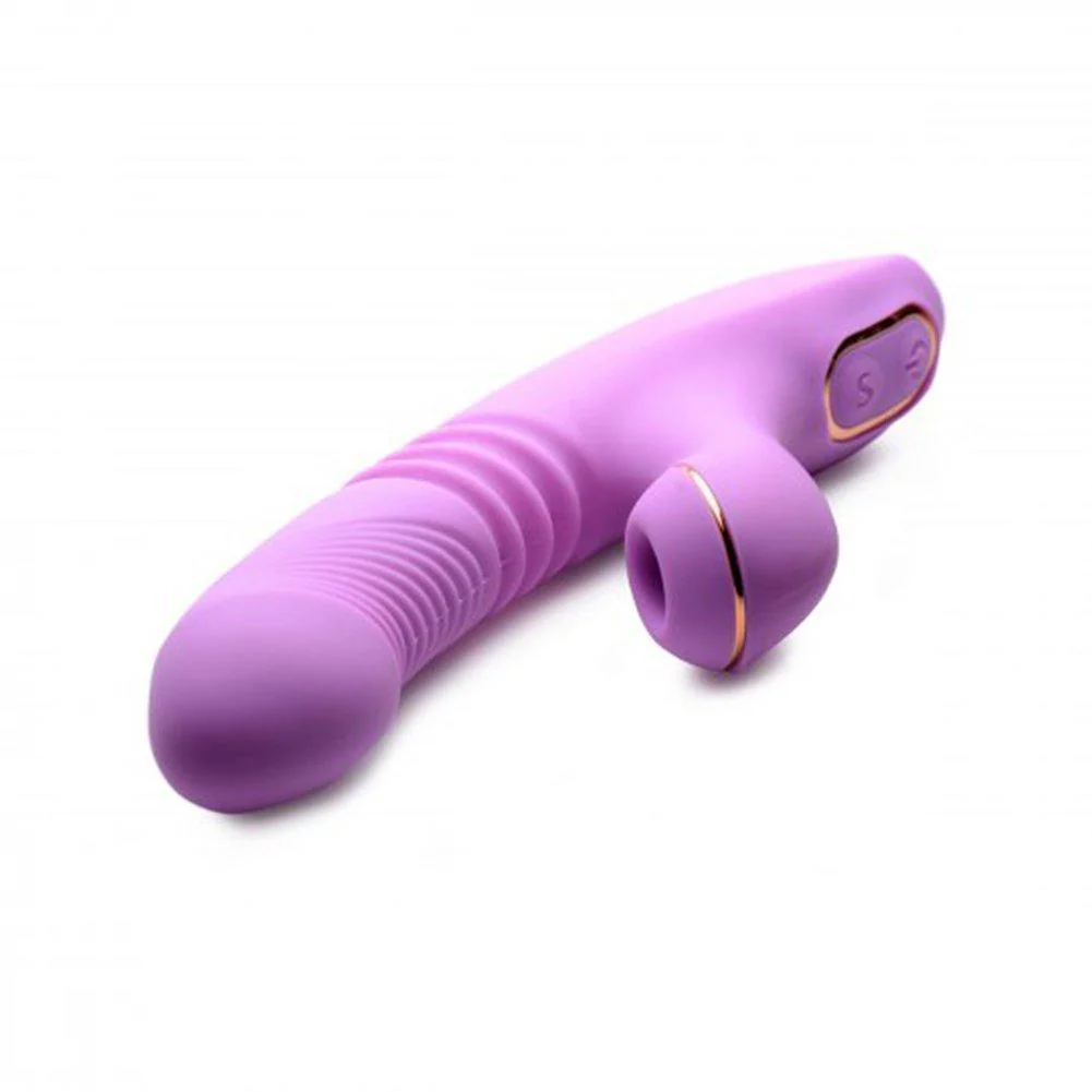 Rechargeable Thrusting Dual-Action Vibe