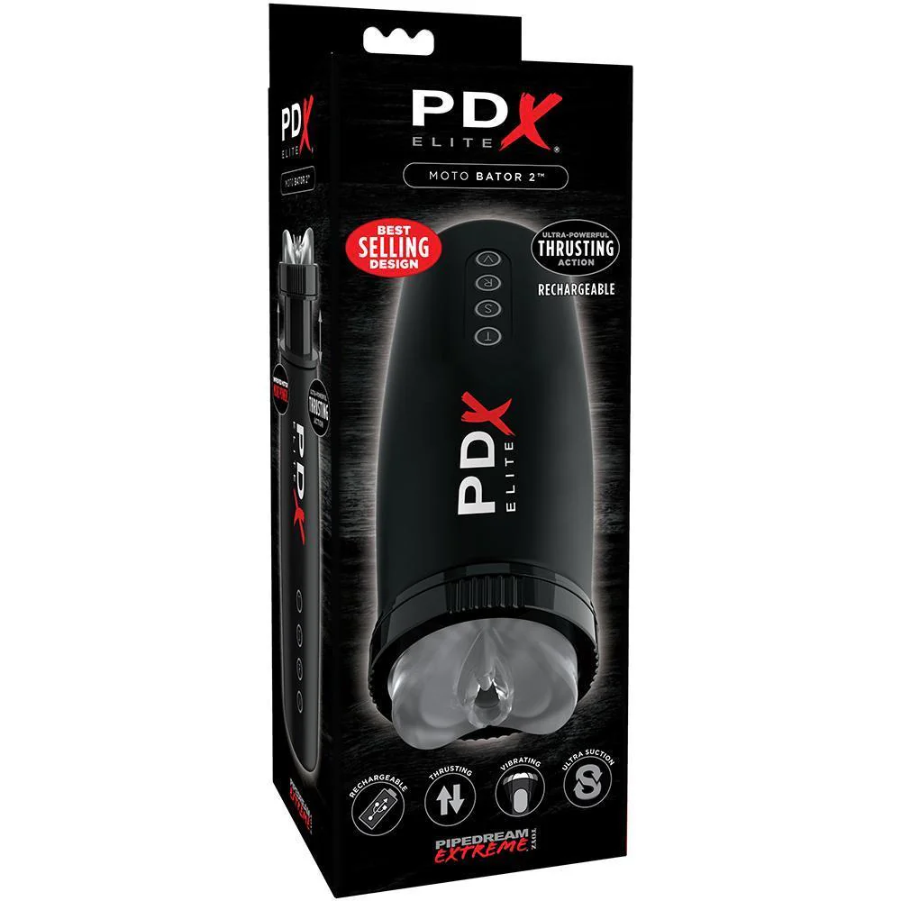 Moto Bator 3-in-1 Masturbator - Thrusting, Vibrating, & Sucking Action!