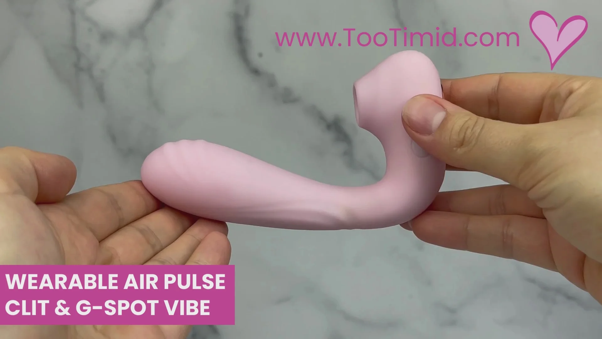 Duo Desire Wearable Air Pulse Clit & G-Spot Vibrator