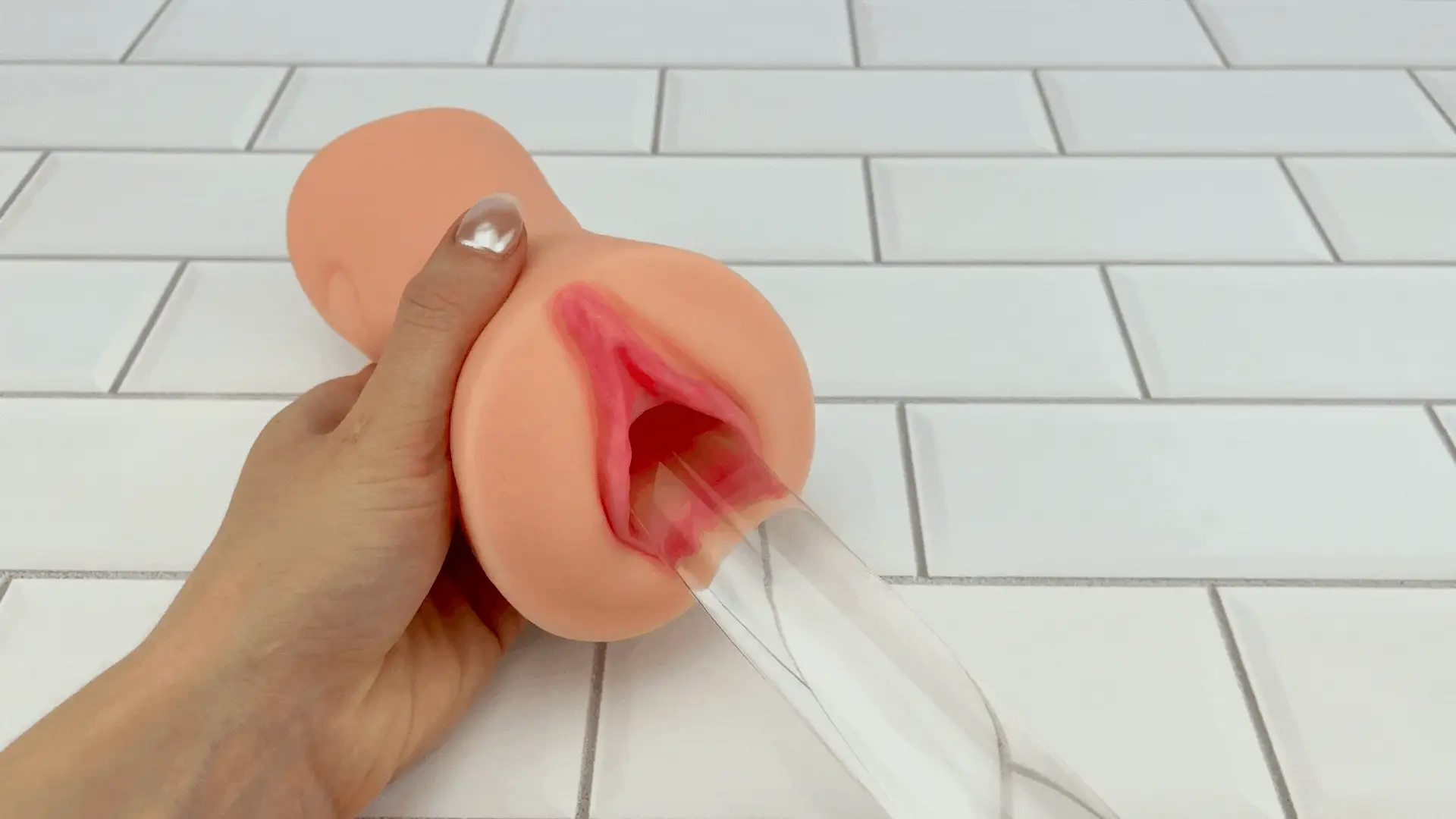 Dual Ended Stroking Sleeve - Tight Pussy and Ass!