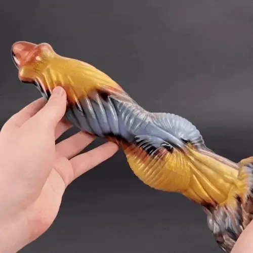 Phoenix - Twisted Unicorn Worship Animal Texture 7 Thrusting Vibrating Big Sucker Monster Dildo 10.23 Inch