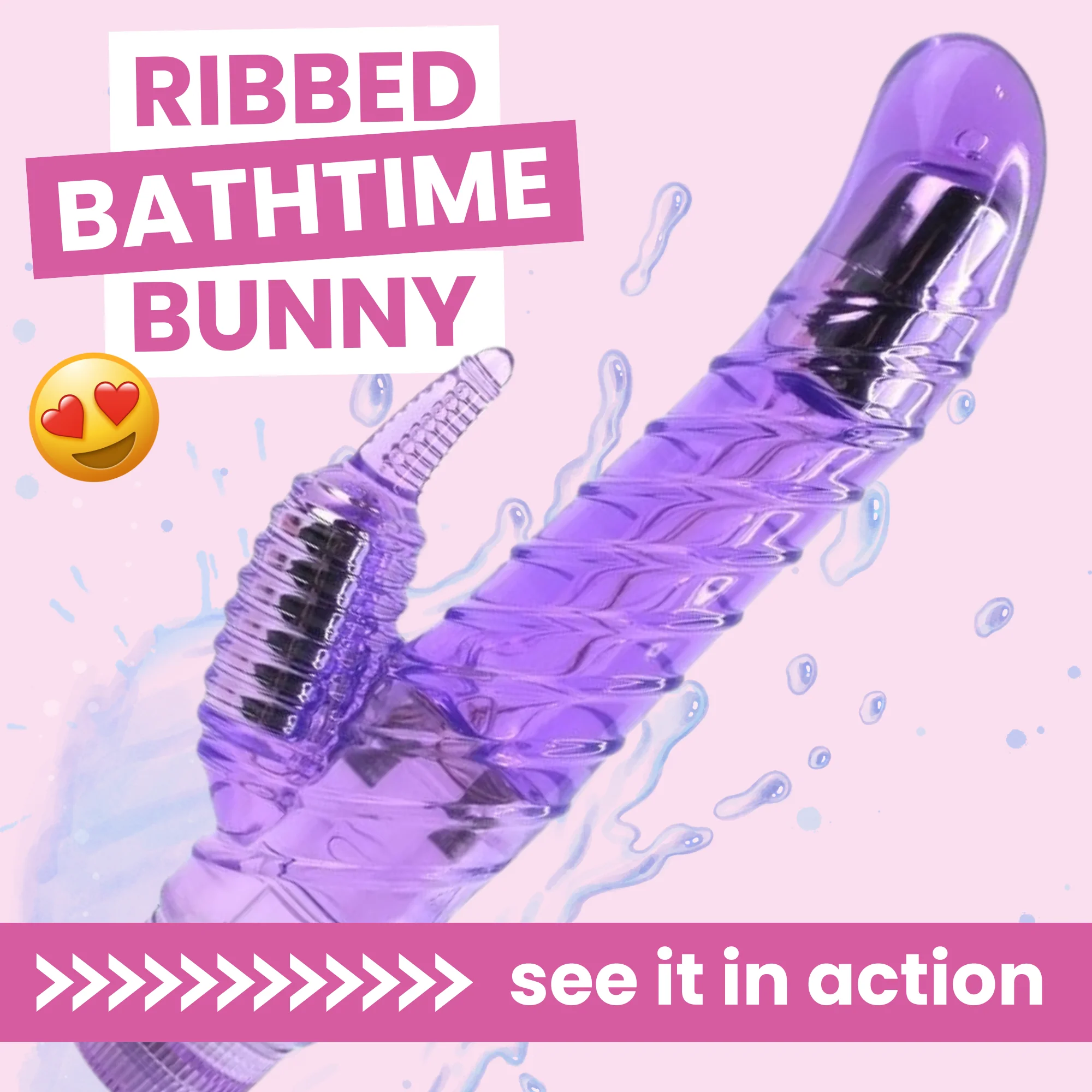 Ringed Bath-Time Dual-Action Vibe - Have Better Orgasms In The Shower!