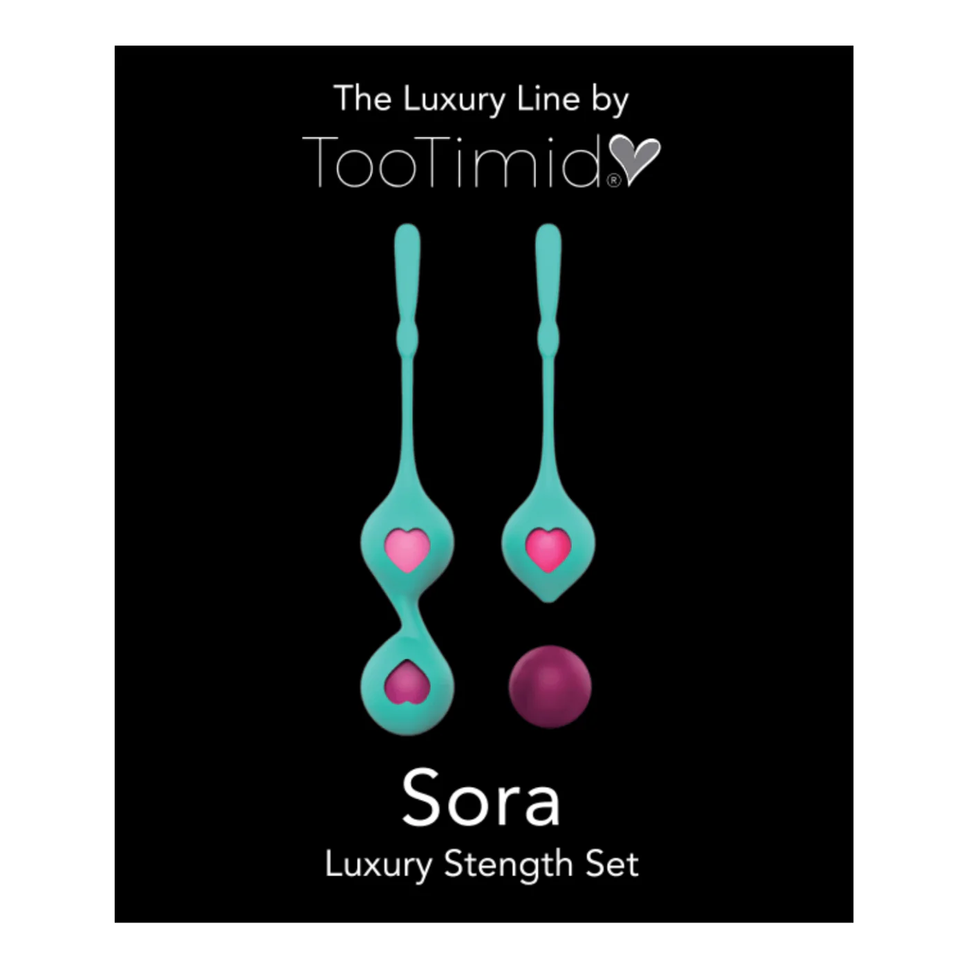 SORA Combination Duo Tone Kegel Ball and Pleasure Ball Exerciser Set