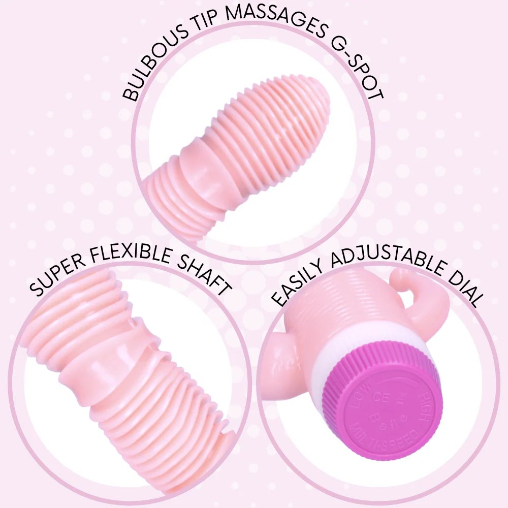 Rippled Triple Stimulating Power Vibrator