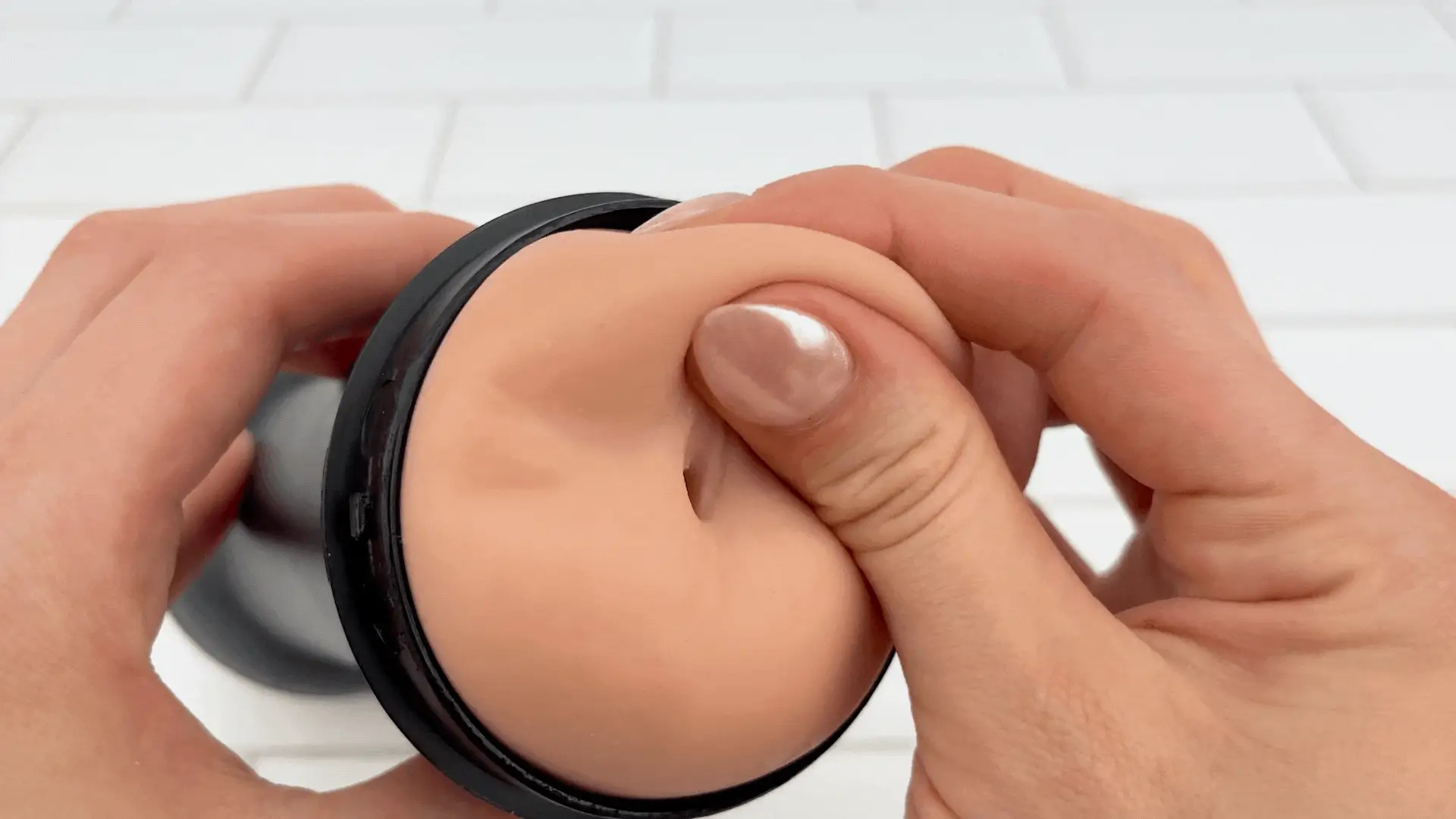 Realistic Double-Ended Stroker - Tight Pussy & Ass or BJ & Pussy Stroker!