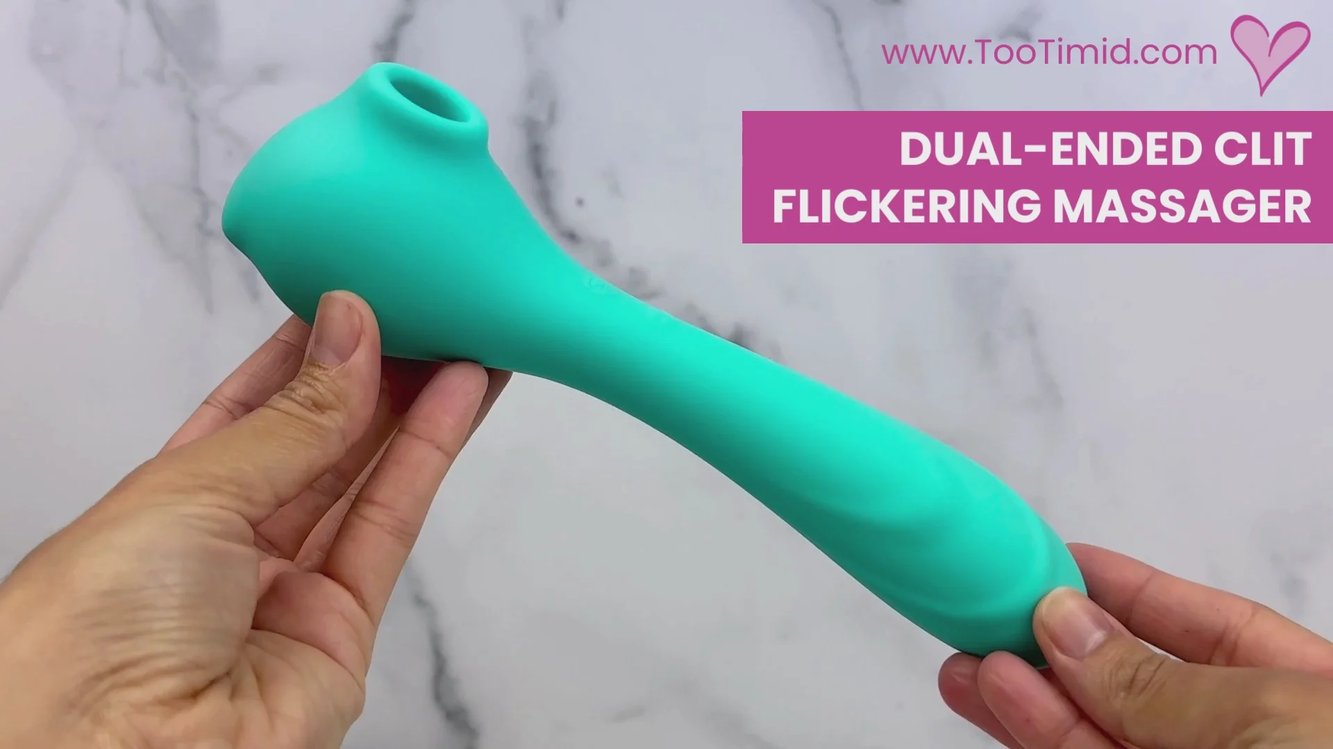 Engrace Dual-Ended Rapid Flickering Clit Massager & G-spot Vibe