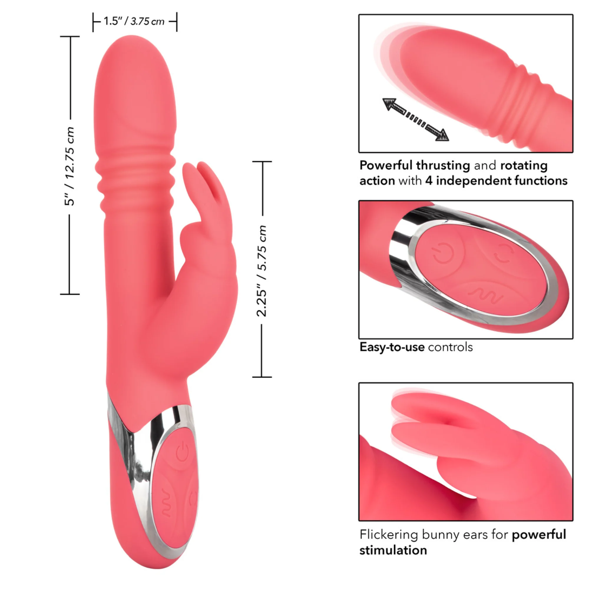 Enchanted Exciter Thrusting Rabbit Vibrator