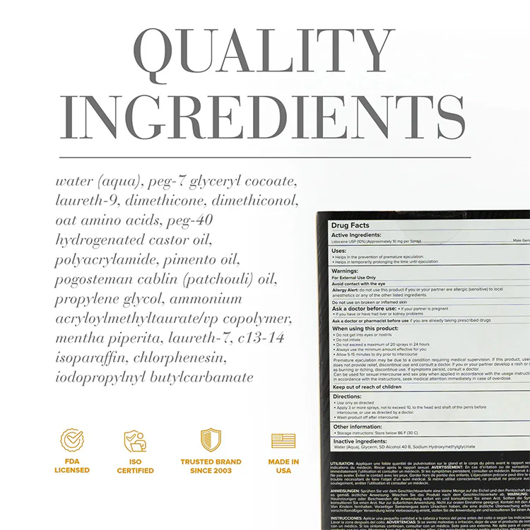 System JO Prolonger Spray with Lidocaine