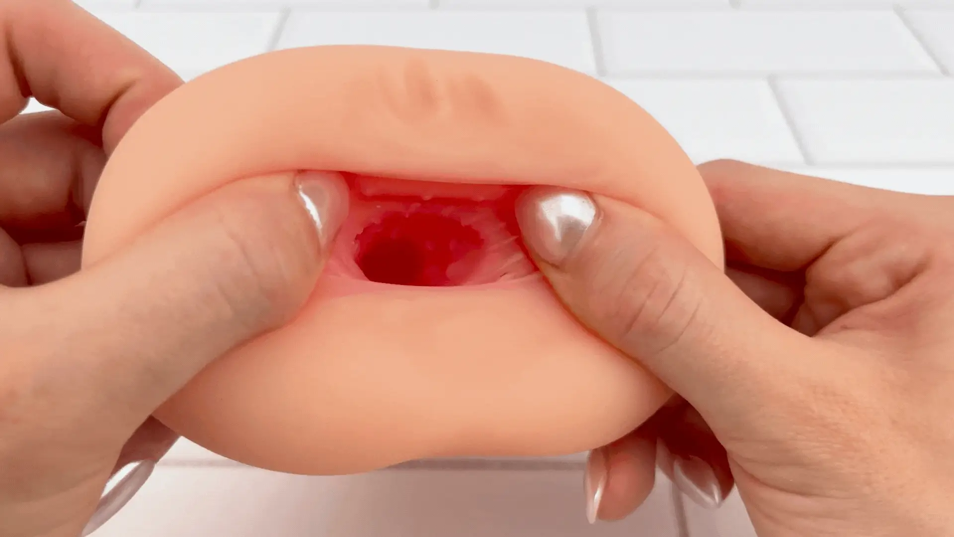 Dual Ended Stroking Sleeve - Tight Pussy and Ass!