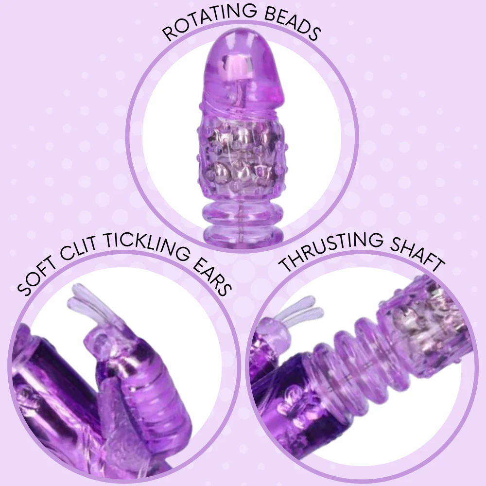 Aura Butterfly Thrusting & Rotating Dual-Action Vibrator