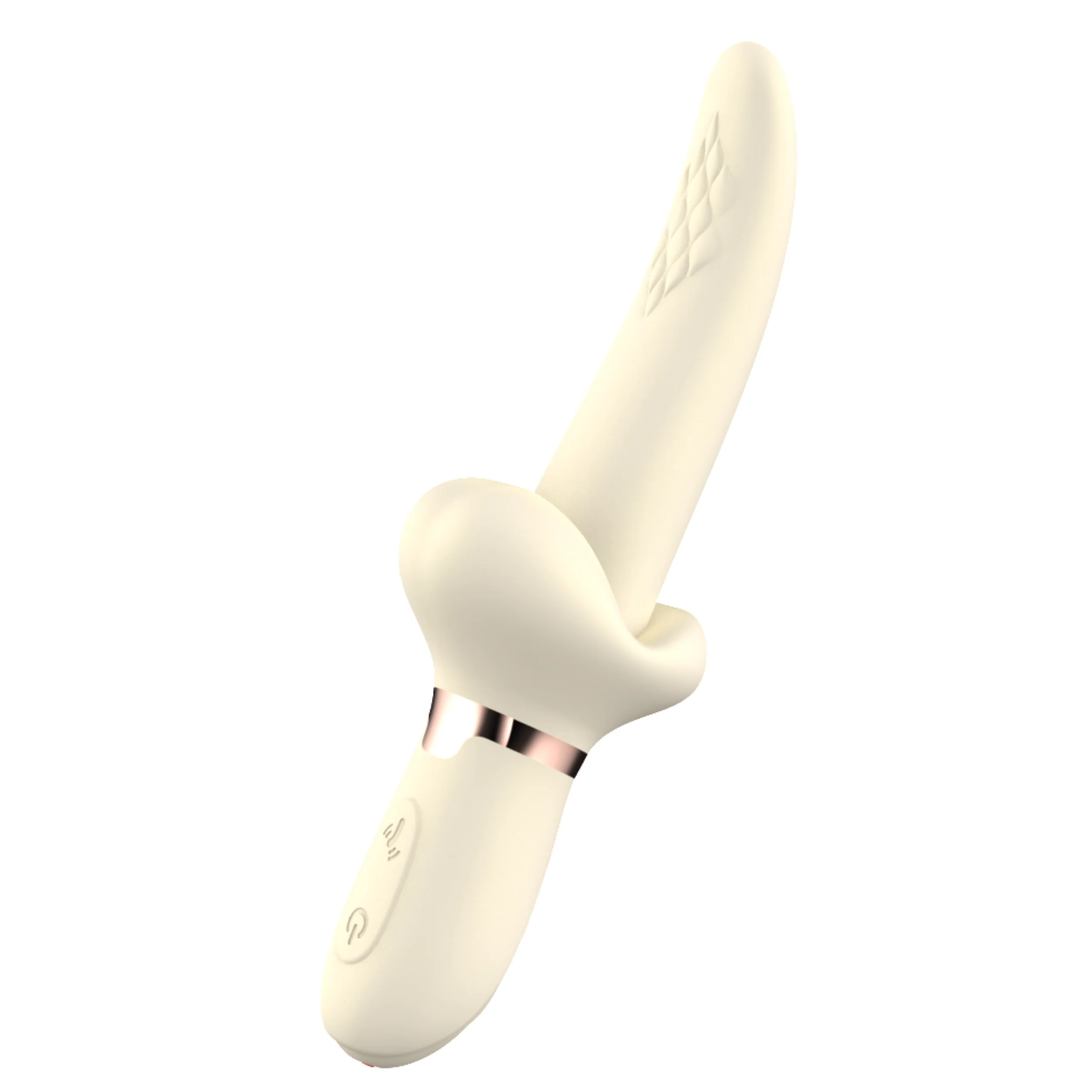 Tongue Tornado Twirling Silicone G-Spot Vibrator - Vibrates and Rotates!