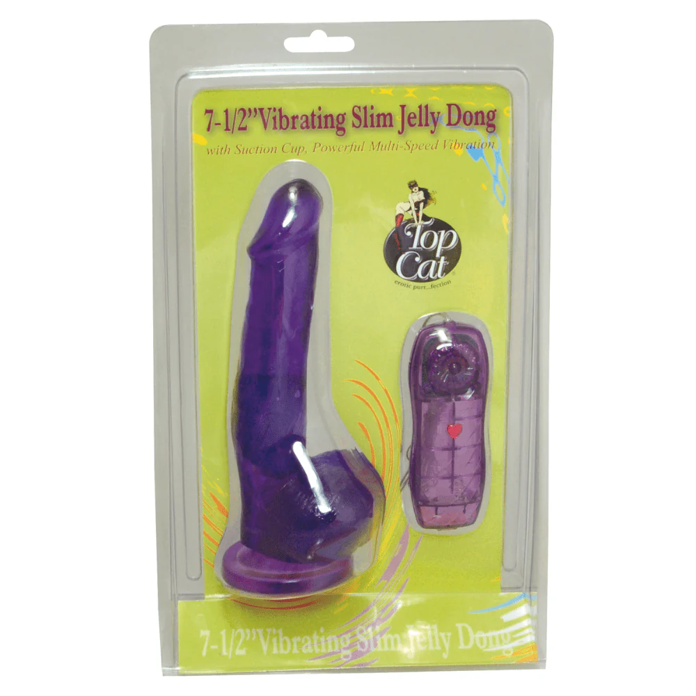 7.5 Inch Vibrating Jelly Dong with Suction Cup