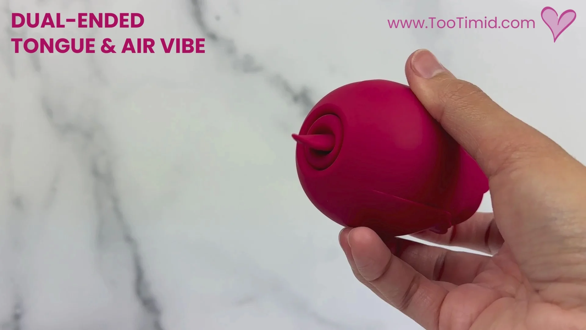 The Rose Vibrator | Duo Flickering Tongue Licker & Clitoral Air Vibrator