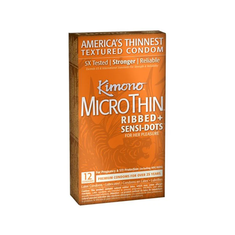 Kimono MicroThin Ribbed + Sensi-Dots