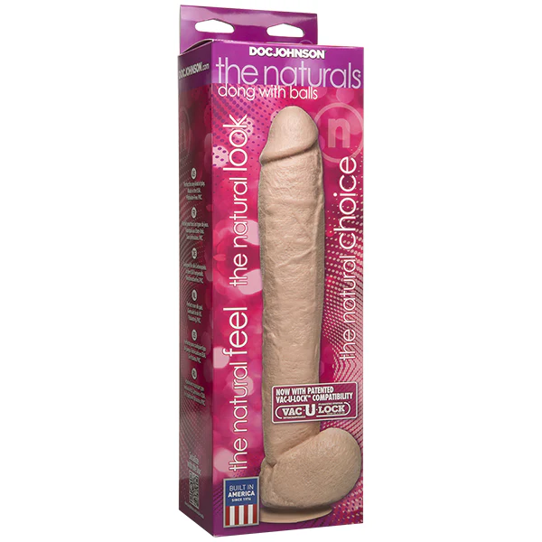 12 Inch Natural Dong with Balls