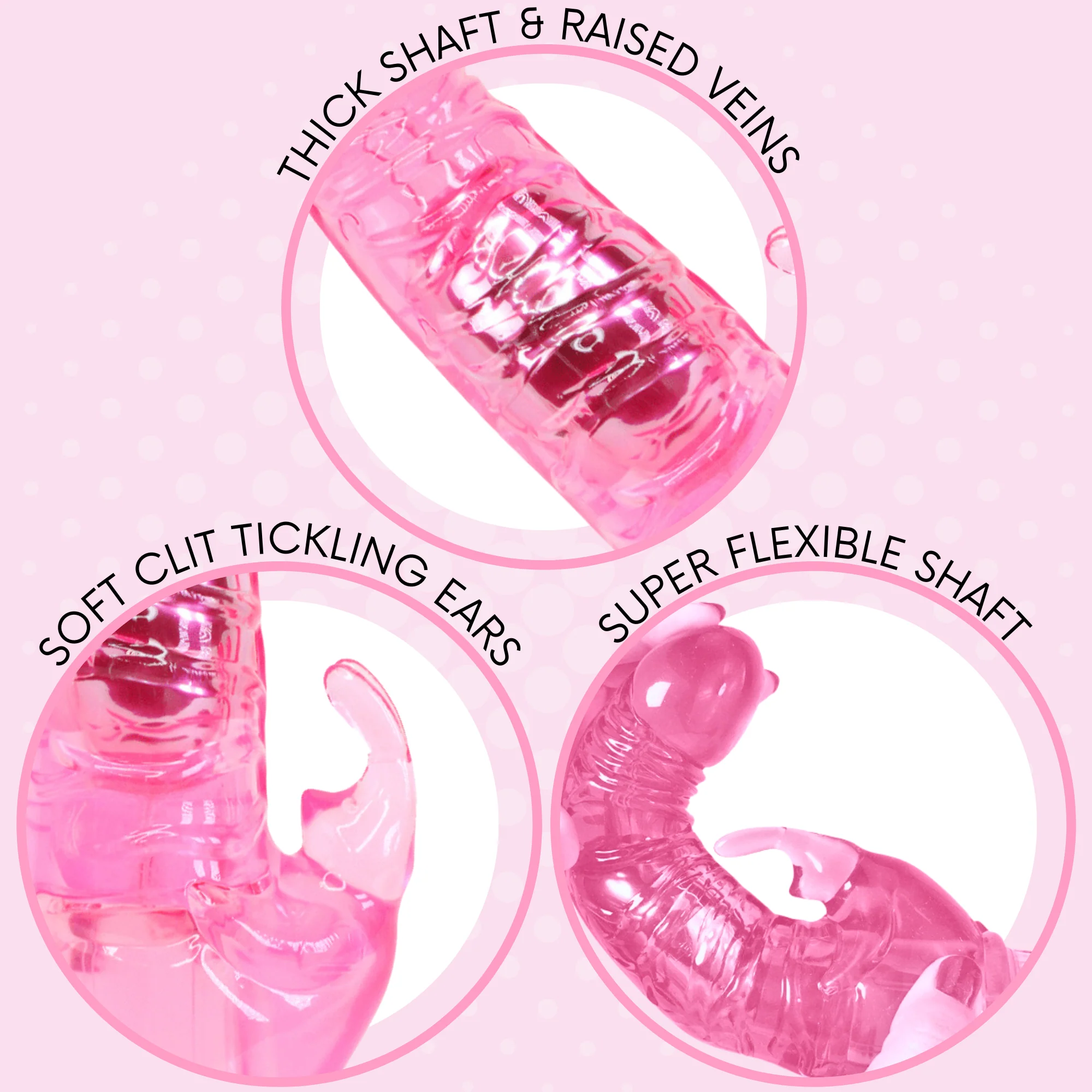 Abby's Thick Veined G-Spot Massaging Rabbit Vibe