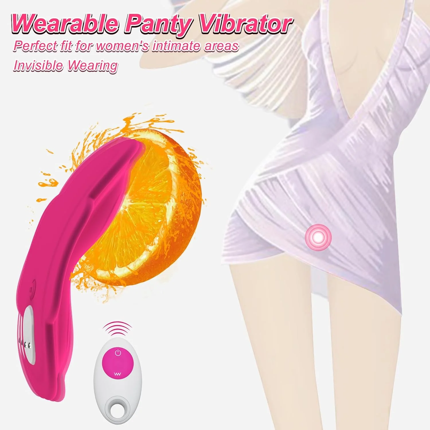 Menstrual Pad – Wearable Clitoral Panty Vibrator, Cute Color, Flexible and Durable (<40 dB) #Public #Car Sex #Female Masturbation