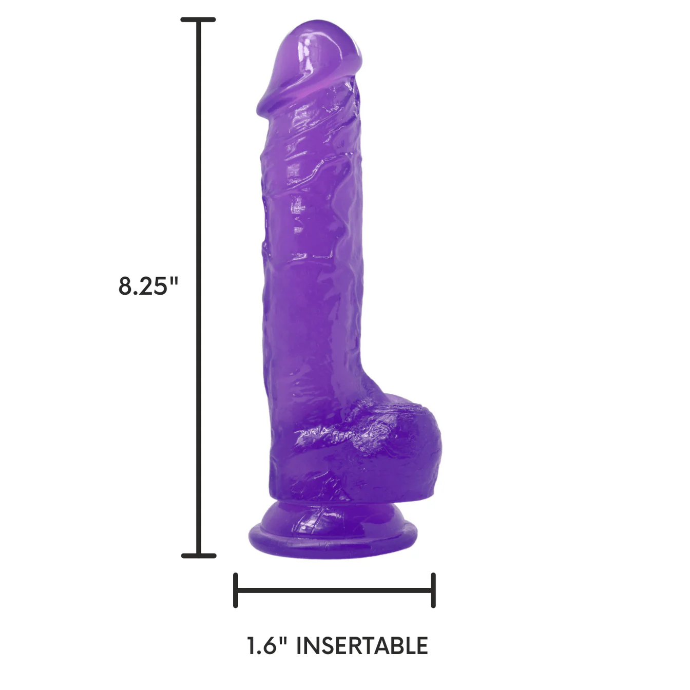 Extra Long & Thick Ultra Veined Suction Cup Dildo