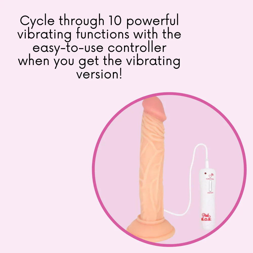 Mr. Real Skin Best-Selling #1 8.5 Inch Vibrating Suction-Cup Dildo
