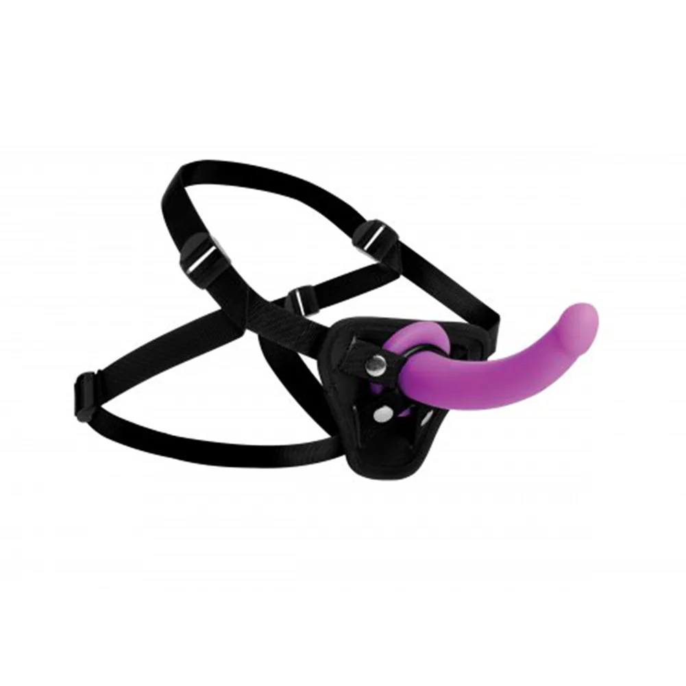 Silicone G-Spot Dildo & Sex Harness Set