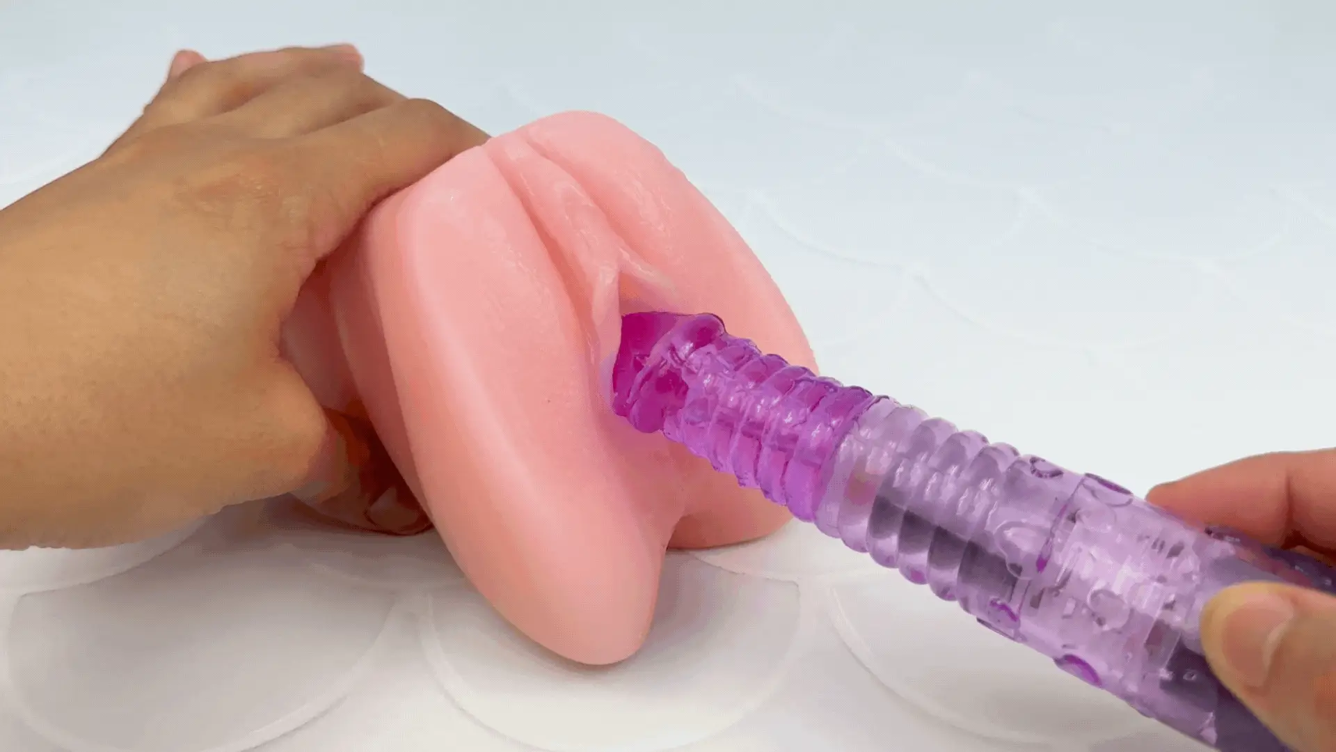 Realistic Ribbed Vibrator