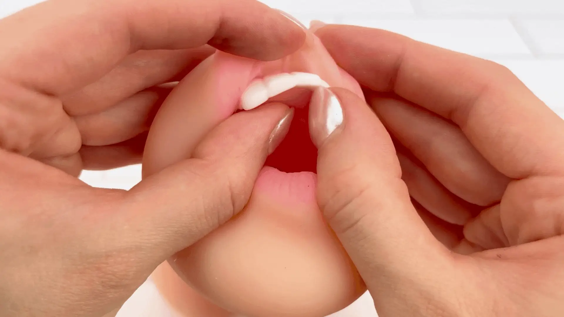 Blowjob and Pussy Dual Ended Stroker With Built In Cock Ring!