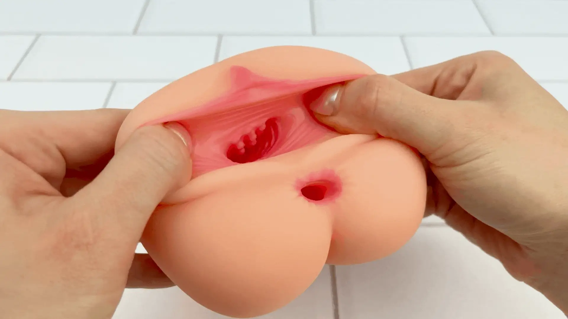 Pussy and Ass Stroker - Super Tight and Soft!